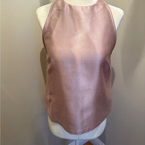 Zara Shimmering Pink Halter Blouse